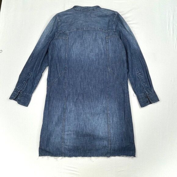 Madewell Downshift Denim Shirt Dress Blue - Picture 3 of 9
